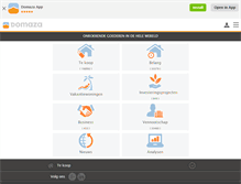 Tablet Screenshot of domaza.nl